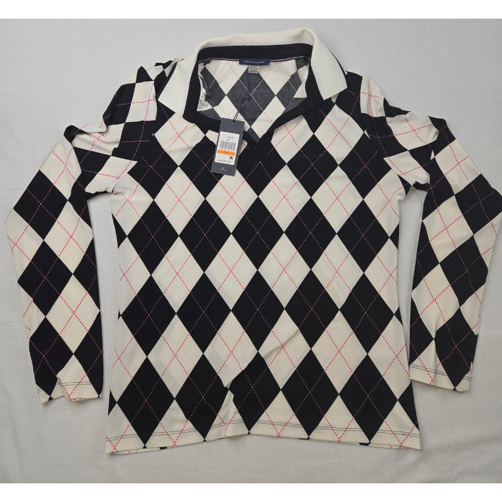 Tommy Hilfiger | Women | Long Sleeve Top | Size Small | Black and White | NWT